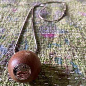 HERMES BIJOUTERIE FANTAISE Selle Pendant Necklace